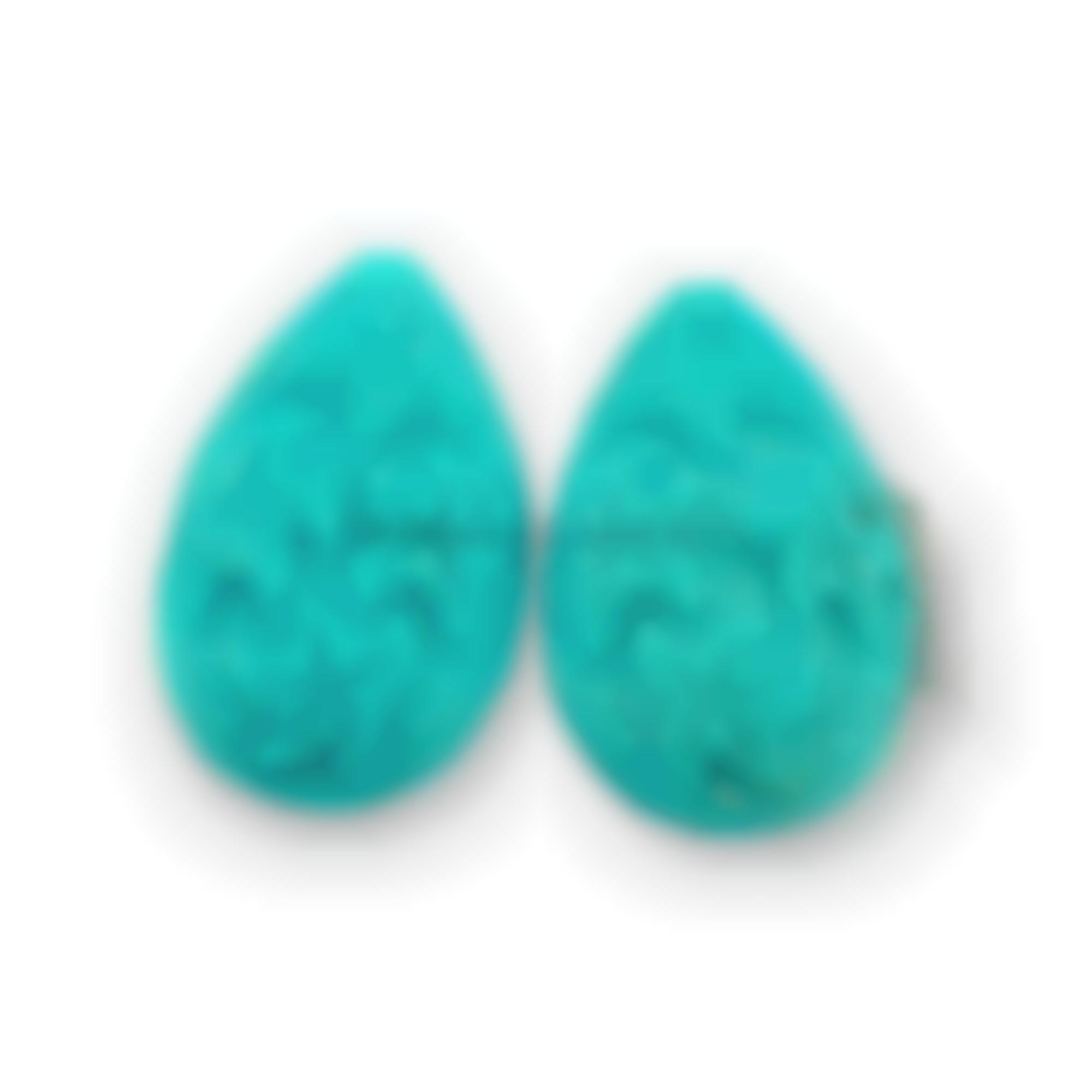 Almond shape natural turquoise 