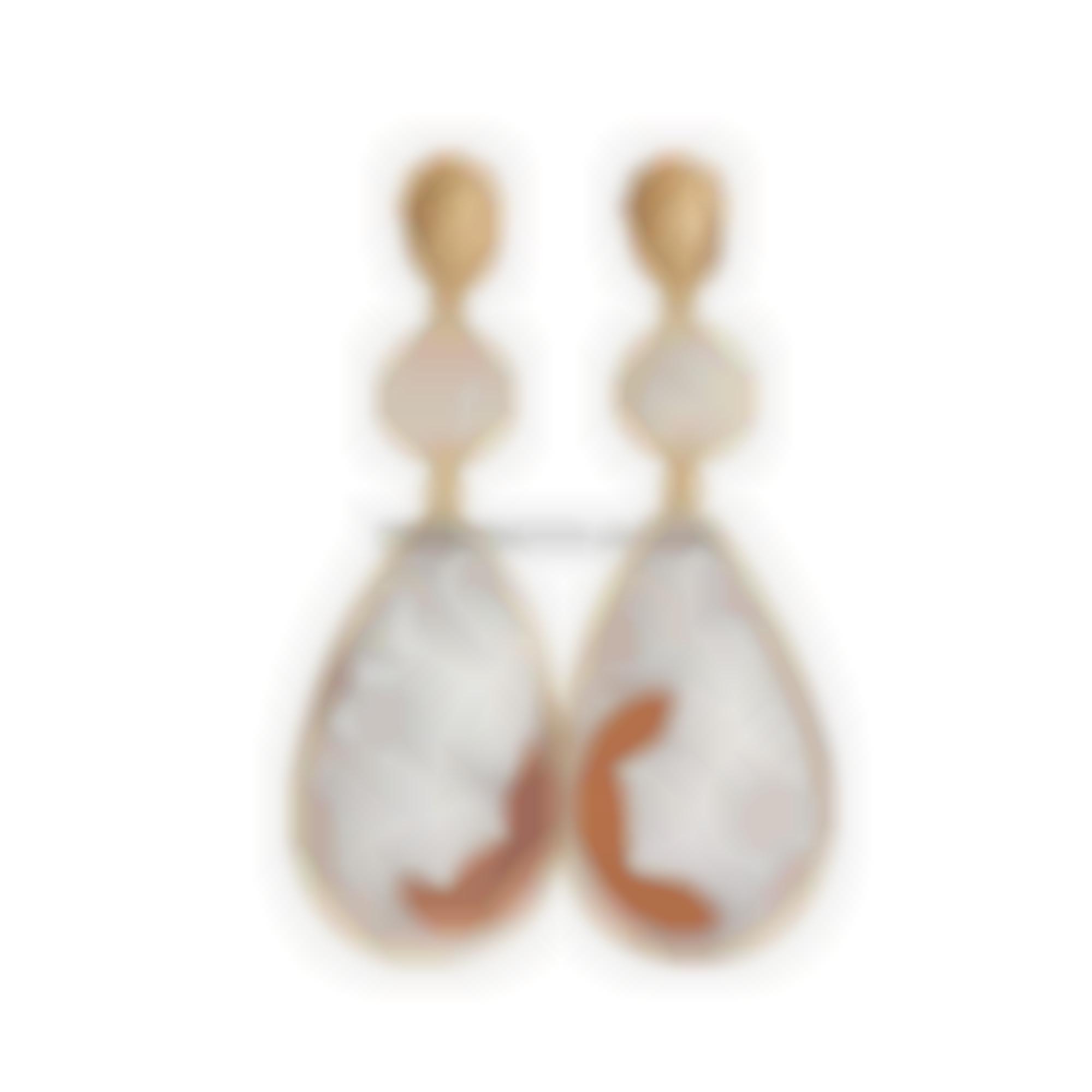 Silver Cameo Earrings