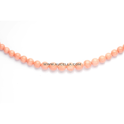 Natural pink coral beads shape graduated