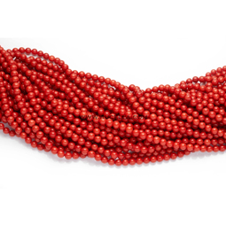 Natural redÂ coral beads shape size mm 7