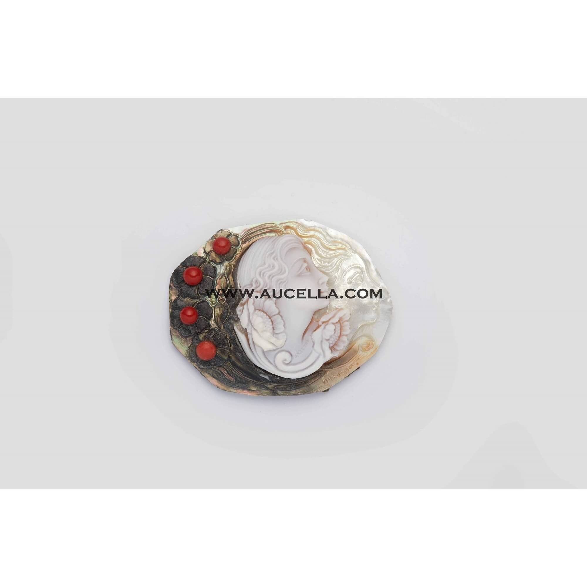 Coral cameo shell