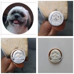 Dog on cameo