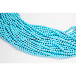 Reconstituted Turquoise beads mm 4