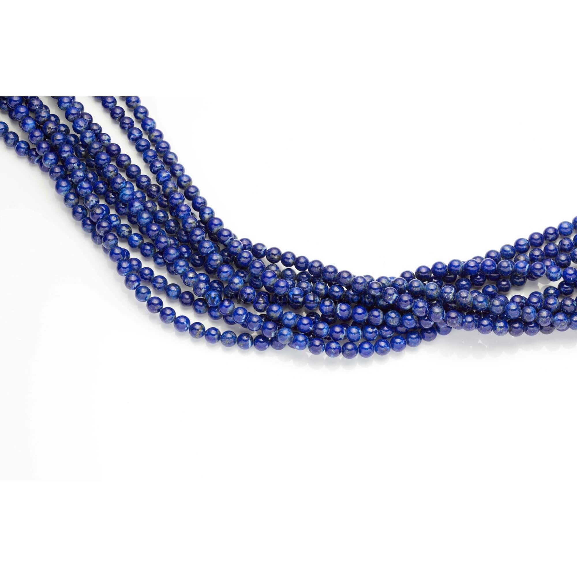 Lapis necklaces beads 4 mm