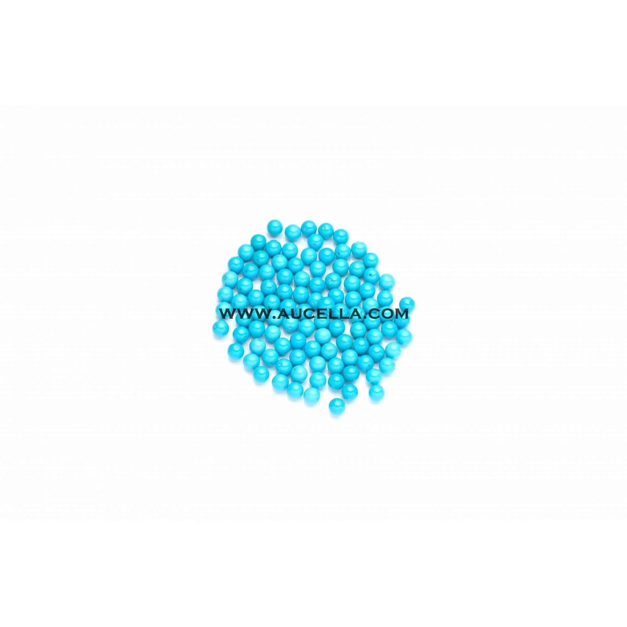 Turquoise beads 6 mm