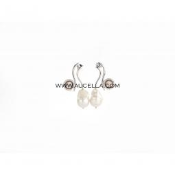 Baroque shape and cameos earrings 