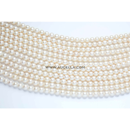 Fresh water pearls beads shape mm 6